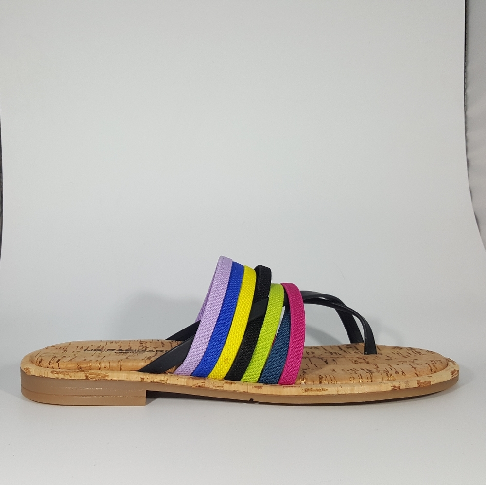 NR Rapisardi Multicolored Strappy Thong Sandal